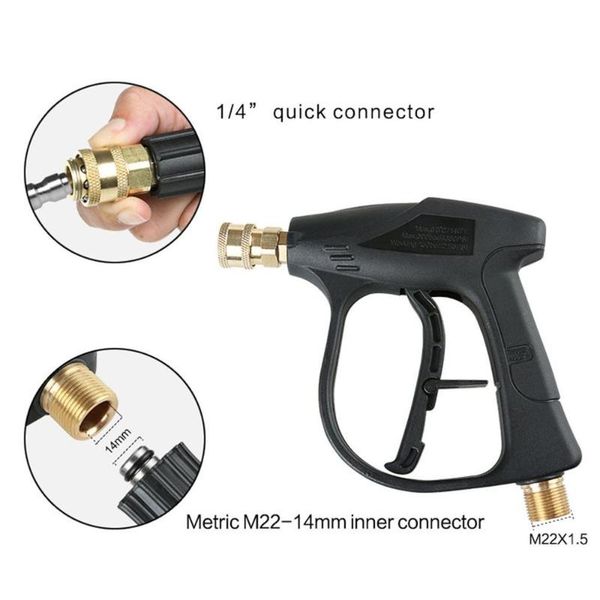 1/4" snow foam washer gun car wash soap lance cannon spray pressure jet bottle long gun foam water suit water
1/4" snow foam washer gun car wash soap lance cannon spray pressure jet bottle long gun foam water suit water