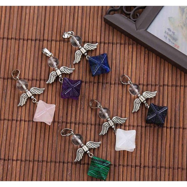 wholesale natural stone crystal merkaba pendant octagon star foreign trade jewelry source flower necklace of life 9lbsw, Silver
wholesale natural stone crystal merkaba pendant octagon star foreign trade jewelry source flower necklace of life 9lbsw, Silver