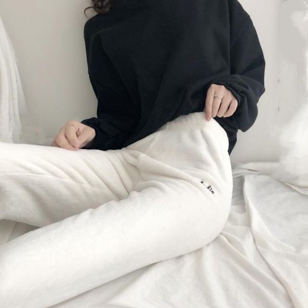 women's pants & capris autumn winter women fleece 2021 casual loose letter floral print thick baggy plush velvet cashmere trousers trac, Black;white
women's pants & capris autumn winter women fleece 2021 casual loose letter floral print thick baggy plush velvet cashmere trousers trac, Black;white