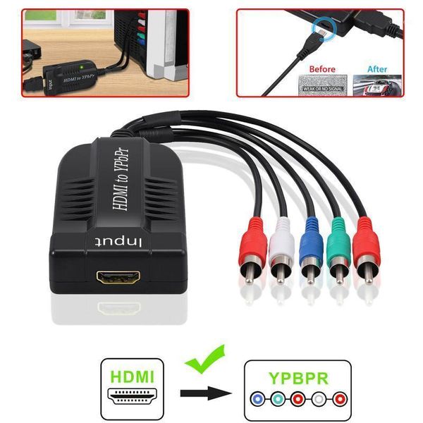to 1080p component video ypbpr 5rca rgb adapter converter r/l audio output audio converter adapter tv pc1
to 1080p component video ypbpr 5rca rgb adapter converter r/l audio output audio converter adapter tv pc1