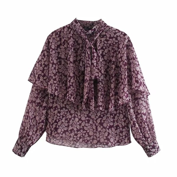 2021 new vintage printed chiffon blouse women woman fashion high neck bow tied long sleeve layered ruffle casual ladies pp8c, White
2021 new vintage printed chiffon blouse women woman fashion high neck bow tied long sleeve layered ruffle casual ladies pp8c, White