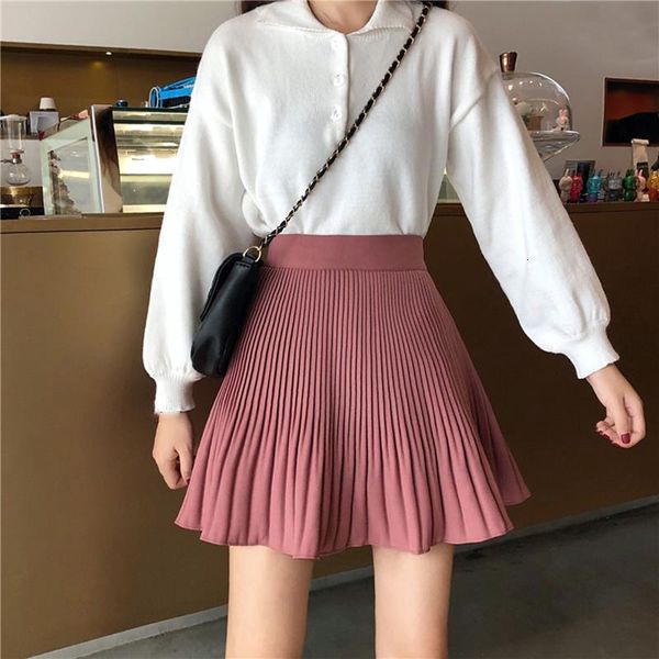 winter women solid knitted a-line skirt casual korean female high waist ruffles mini skirts sweet kawaii empire above knee skirt, Black
winter women solid knitted a-line skirt casual korean female high waist ruffles mini skirts sweet kawaii empire above knee skirt, Black