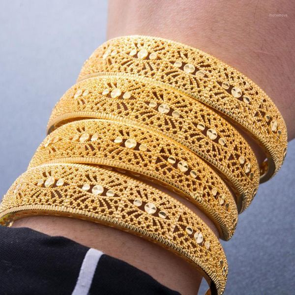 4pcs/lot 24k gold color bangles for women african bridal wedding gifts party dubai flower bracelet jewelry gift1, Black
4pcs/lot 24k gold color bangles for women african bridal wedding gifts party dubai flower bracelet jewelry gift1, Black