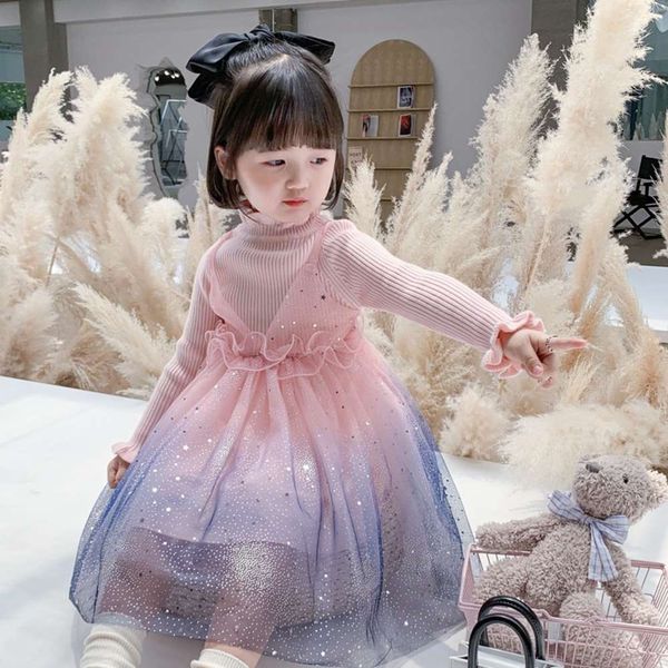 2020 girls' winter long sve sweater sequin princs mh gradual knitting drs knitted auricular skirt, Red;yellow
2020 girls' winter long sve sweater sequin princs mh gradual knitting drs knitted auricular skirt, Red;yellow