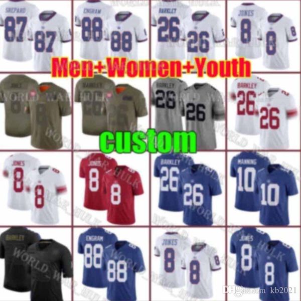 пользовательские мужские женщины новые йорк гиганты молодежь 26 saquon barkley 86 дариус слайтон 21 jabrill peppers 8 daniel jones golden ta, Black;red
пользовательские мужские женщины новые йорк гиганты молодежь 26 saquon barkley 86 дариус слайтон 21 jabrill peppers 8 daniel jones golden ta, Black;red