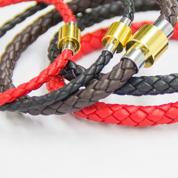 charm bracelets woven adjustable diy beading bracelet genuine leather titanium steel metal clasp, Golden;silver
charm bracelets woven adjustable diy beading bracelet genuine leather titanium steel metal clasp, Golden;silver