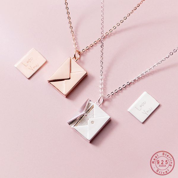 wantme genuine 925 sterling silver jewelry square confession love letter envelope pendant necklace custom lettering on the back q0531
wantme genuine 925 sterling silver jewelry square confession love letter envelope pendant necklace custom lettering on the back q0531