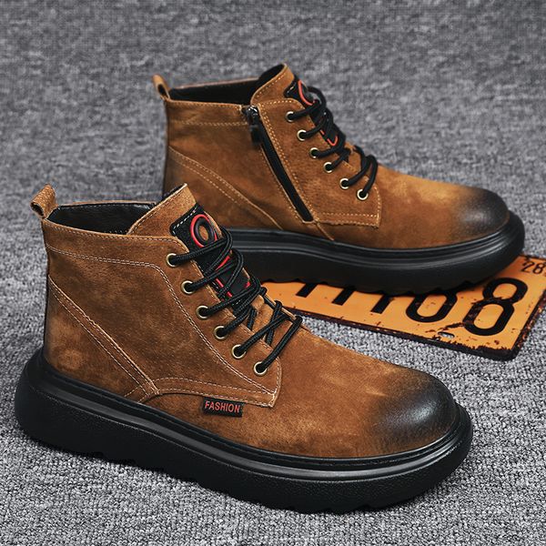 brand men genuine leather boots platform martin boots men shoes autumn and winter fur mens work shoes hombres botas, Red;white
brand men genuine leather boots platform martin boots men shoes autumn and winter fur mens work shoes hombres botas, Red;white