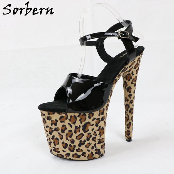 sorbern leopard slingback sandals women summer heels ankle strap open toe 20cm extreme high heel pole dance stripper heels, Black
sorbern leopard slingback sandals women summer heels ankle strap open toe 20cm extreme high heel pole dance stripper heels, Black