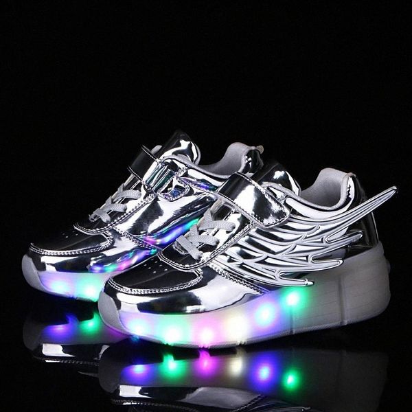 Kids LED light roller shoes for boy girl children luminous light up skate sneakers with on wheels kids roller skates pink shoes #0f3K
Kids LED light roller shoes for boy girl children luminous light up skate sneakers with on wheels kids roller skates pink shoes #0f3K