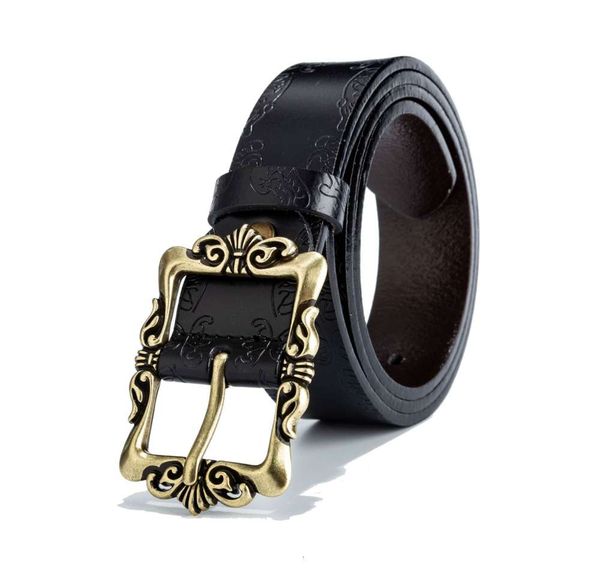 new two-layer leather korean women's decorative belt fashion versatile leather pin buckle belt, Black;brown
new two-layer leather korean women's decorative belt fashion versatile leather pin buckle belt, Black;brown