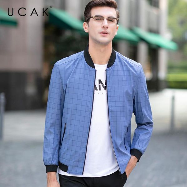 ucak brand men clothing streetwear clothes jacket fashion plaid blouson homme casual jacket spring new arrival zipper coat u8075, Black;brown
ucak brand men clothing streetwear clothes jacket fashion plaid blouson homme casual jacket spring new arrival zipper coat u8075, Black;brown