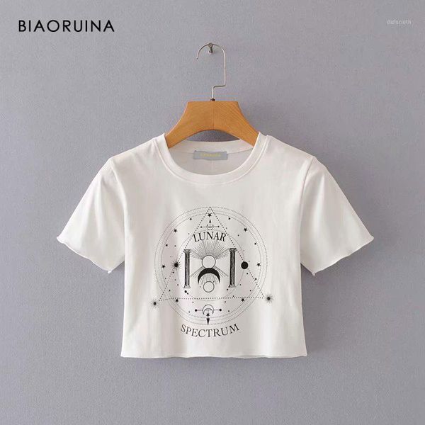 biaoruina women's casual geometric print t-shirt short sleeve female o-neckretro tees summer frill fashion crop for girl1, White
biaoruina women's casual geometric print t-shirt short sleeve female o-neckretro tees summer frill fashion crop for girl1, White