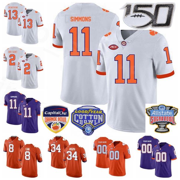 man woman clemson tigers college 11 isaiah simmons jersey ncaa football 13 hunter renfrow 8 deon cain 34 kendall joseph 2 sammy watkins, Black
man woman clemson tigers college 11 isaiah simmons jersey ncaa football 13 hunter renfrow 8 deon cain 34 kendall joseph 2 sammy watkins, Black
