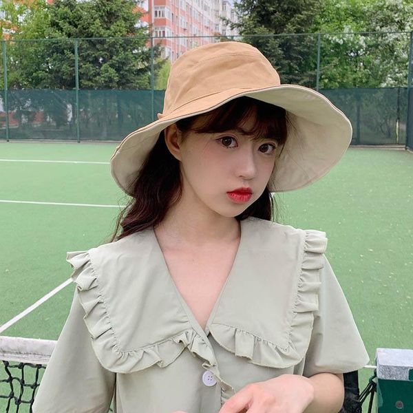 fashion summer protection cap womens big brim fisherman hats double side sun caps autumn casquette wild ladies bucket hat 2020, Blue;gray
fashion summer protection cap womens big brim fisherman hats double side sun caps autumn casquette wild ladies bucket hat 2020, Blue;gray