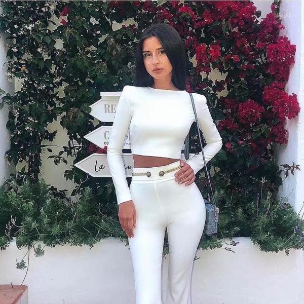 hight quality women autumn o neck full sleeve white two pieces bandage set 2020 vintage elegant evening party women set1, Gray
hight quality women autumn o neck full sleeve white two pieces bandage set 2020 vintage elegant evening party women set1, Gray