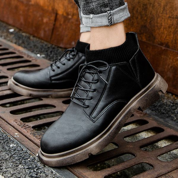 winter warm shoes boots men 's casual outdoor tube boots wear buckle strap keep warm non-slip tooling military breathable boots, Black;brown
winter warm shoes boots men 's casual outdoor tube boots wear buckle strap keep warm non-slip tooling military breathable boots, Black;brown