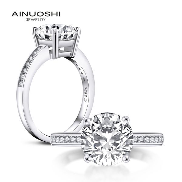 ainuoshi classic 925 sterling silver 2.65 ct round cut ring engagement simulated diamond wedding silver rings jewelry gifts y200106, Slivery;golden
ainuoshi classic 925 sterling silver 2.65 ct round cut ring engagement simulated diamond wedding silver rings jewelry gifts y200106, Slivery;golden