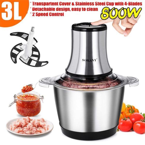 800w 3l stainless steel meat grinder 2 speedselectric chopper meat grinder household automatic mincing machine processor1
800w 3l stainless steel meat grinder 2 speedselectric chopper meat grinder household automatic mincing machine processor1