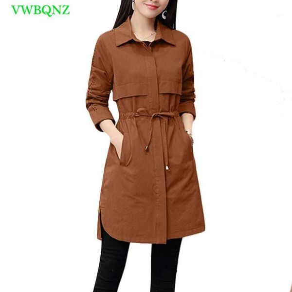 new windbreaker coat women korean spring autumn long wild casual trench coats women's slim single-breasted female outerwear a6161, Tan;black
new windbreaker coat women korean spring autumn long wild casual trench coats women's slim single-breasted female outerwear a6161, Tan;black