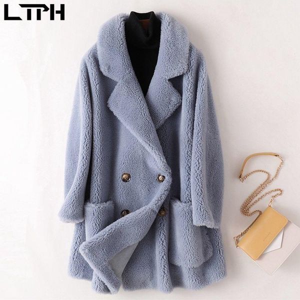 ltph fashion australian wool real fur coats thick warm elegant loose large size long sheep outwear 2020 winter new, Black
ltph fashion australian wool real fur coats thick warm elegant loose large size long sheep outwear 2020 winter new, Black