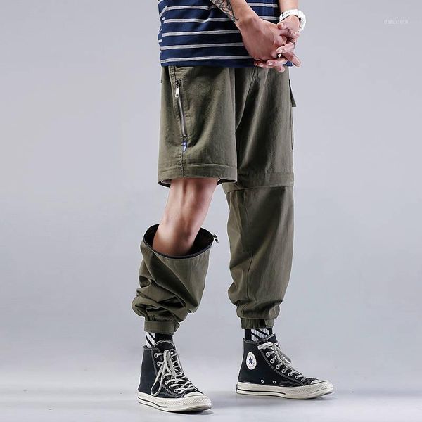 men joggers hip hop harem streetwear pants casual trousers high street cargo pants mens summer men short japanses male1, Black
men joggers hip hop harem streetwear pants casual trousers high street cargo pants mens summer men short japanses male1, Black