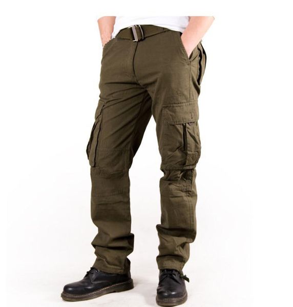 new high-end multi-pockets cargo pants overall full-length fashion military camo style men's loose trousers, Black
new high-end multi-pockets cargo pants overall full-length fashion military camo style men's loose trousers, Black