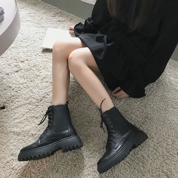 

v7l7 southland leather shoes women039;s toe patent pointed women boots high heel fashion short boots single nude, Black