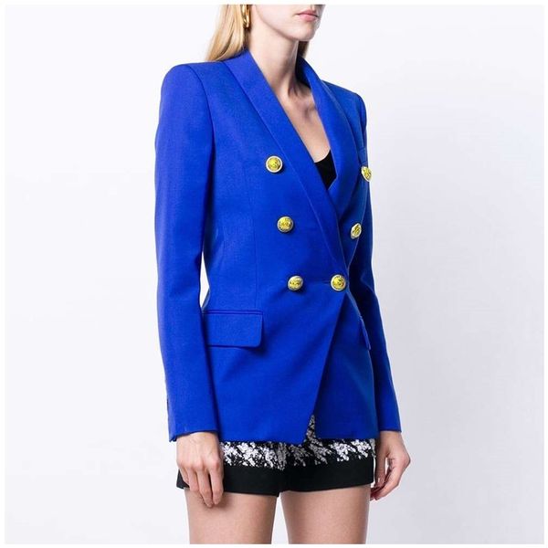 2020 blue women's blazer ladies coat classic silver double breasted button shawl collar suit jacket long blazers femme, White;black
2020 blue women's blazer ladies coat classic silver double breasted button shawl collar suit jacket long blazers femme, White;black