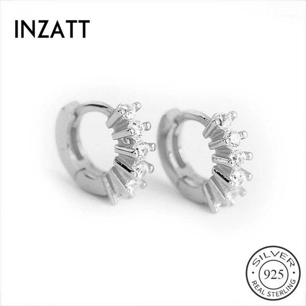 inzareal 925 sterling silver geometry round zircon hoop earrings for fashion women party fine jewelry cute accessories gift1, Golden;silver
inzareal 925 sterling silver geometry round zircon hoop earrings for fashion women party fine jewelry cute accessories gift1, Golden;silver