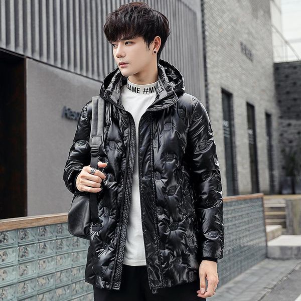 2020winter new men's down jacket to keep warm, youth thick white duck down bright face jacket tide brand men's clothing, Black
2020winter new men's down jacket to keep warm, youth thick white duck down bright face jacket tide brand men's clothing, Black