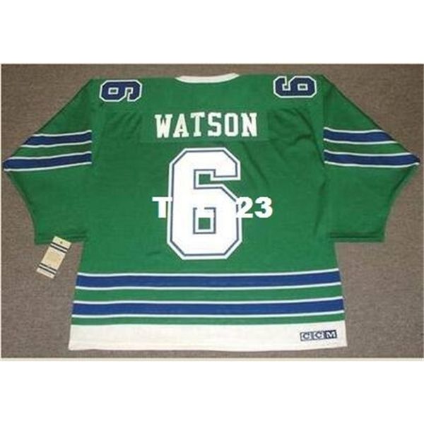 121 #6 bryan watson oakland seals 1968 ccm vintage home hockey jersey or custom any name or number retro jersey, Black
121 #6 bryan watson oakland seals 1968 ccm vintage home hockey jersey or custom any name or number retro jersey, Black