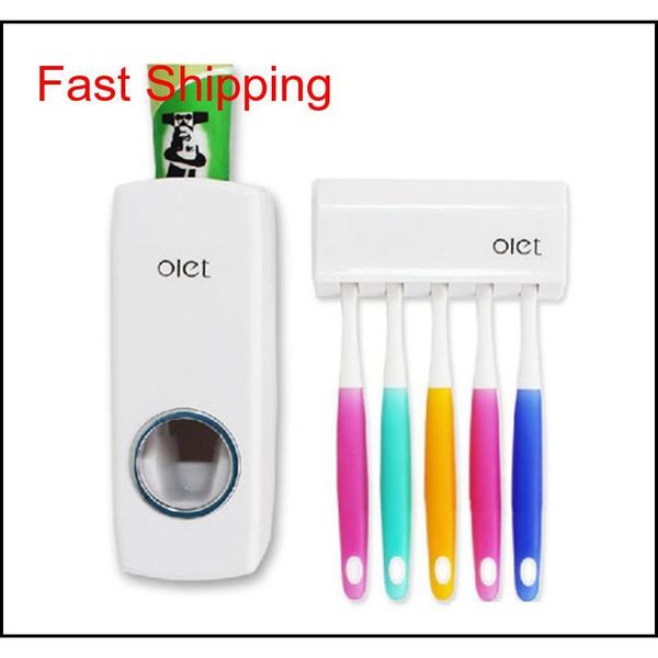 1 set tooth brush holder matic toothpaste dispenser +5 toothbrush holder toothbrush wall mount s qylydq new_dhbest
1 set tooth brush holder matic toothpaste dispenser +5 toothbrush holder toothbrush wall mount s qylydq new_dhbest