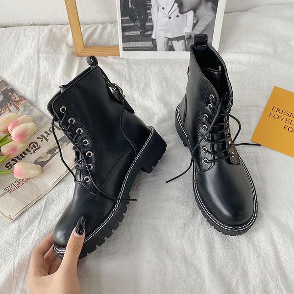 women's boots autumn shoes round toe booties ladies luxury designer boots-women low heels booties lace up lolita ankle fashion, Black
women's boots autumn shoes round toe booties ladies luxury designer boots-women low heels booties lace up lolita ankle fashion, Black