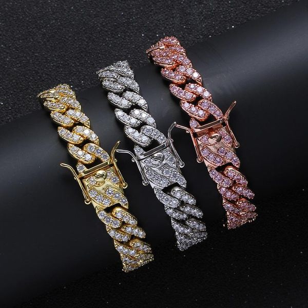 charm bracelets 12mm 7"-20" hip hop prong setting cubic zirconia bling iced out round cuban link chain bangle for men rapper jewel, Golden;silver
charm bracelets 12mm 7"-20" hip hop prong setting cubic zirconia bling iced out round cuban link chain bangle for men rapper jewel, Golden;silver