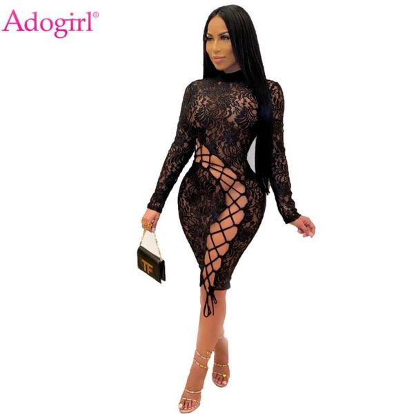 casual dresses adogirl lace patchwork up midi bodycon dress long sleeve hollow out tie knee length vestidos fashion night club robes, Black;gray
casual dresses adogirl lace patchwork up midi bodycon dress long sleeve hollow out tie knee length vestidos fashion night club robes, Black;gray