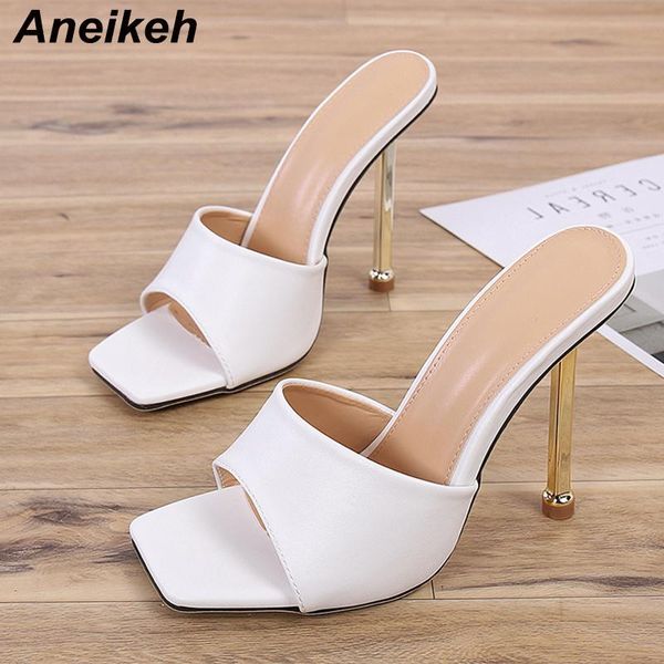 slippers aneikeh 2021 women mules summer head peep toe thin pleated high heel fashion slip on punk ladies party shoes 35-42, Black
slippers aneikeh 2021 women mules summer head peep toe thin pleated high heel fashion slip on punk ladies party shoes 35-42, Black