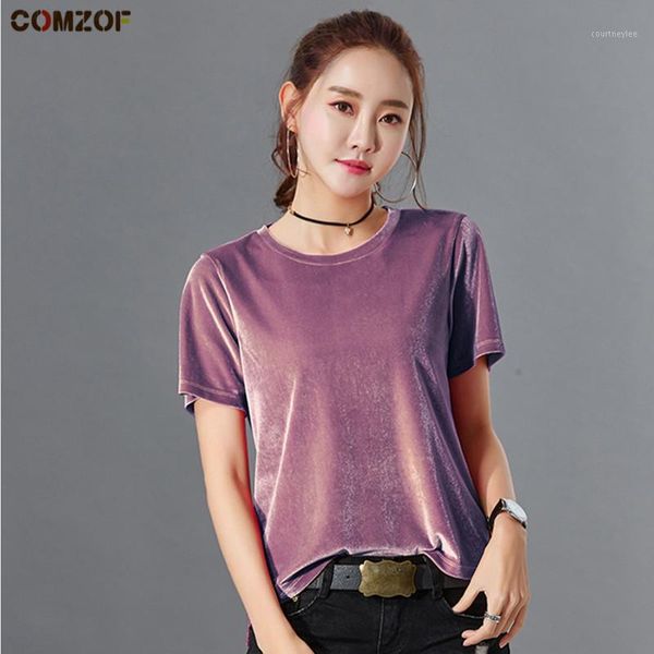 9 colors women o-neck velvet t shirt short sleeve spring summer womens casual base layer velour tee shirt camisetas mujer1, White
9 colors women o-neck velvet t shirt short sleeve spring summer womens casual base layer velour tee shirt camisetas mujer1, White
