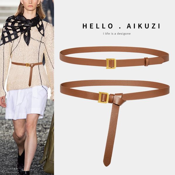 thin women's korean ins decoration with skirt sweater waist closing fashion versatile leather jeans belt, Black;brown
thin women's korean ins decoration with skirt sweater waist closing fashion versatile leather jeans belt, Black;brown