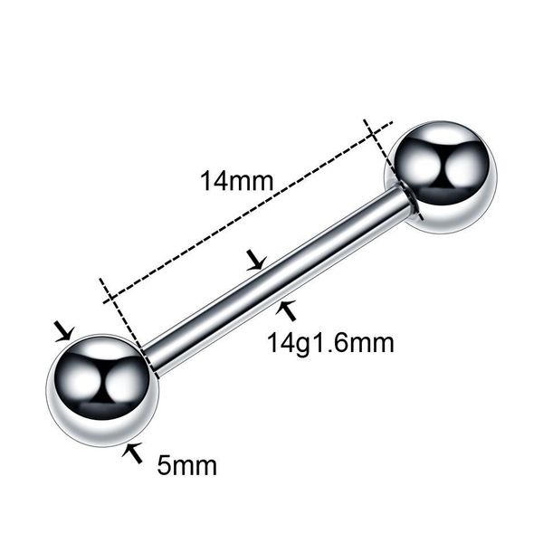 1pc stainless steel long industrial barbell ring tongue nipple bar tragus helix ear piercing body jewelry tongue piercing q sqcjoz, Silver
1pc stainless steel long industrial barbell ring tongue nipple bar tragus helix ear piercing body jewelry tongue piercing q sqcjoz, Silver