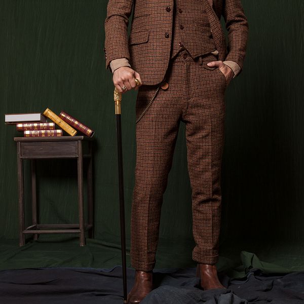 soarin british high end 100% wool plaid trousers men's ancient tweed business casual pants
soarin british high end 100% wool plaid trousers men's ancient tweed business casual pants