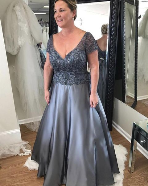 plus size satin mother of the bride dresses v neck beaded short sleeves evening party gowns zipper back wedding guest dress, Black;red
plus size satin mother of the bride dresses v neck beaded short sleeves evening party gowns zipper back wedding guest dress, Black;red