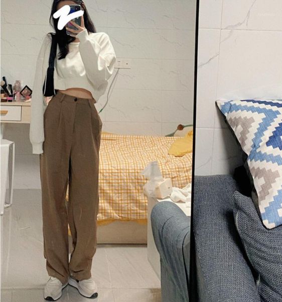 women's two piece pants small autumn with high hong kong style suit1, White
women's two piece pants small autumn with high hong kong style suit1, White