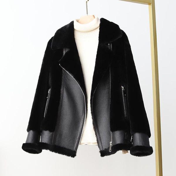 winter coat women 2020 real fur coats woman 100%wool jacket female genuine sheepskin jackets clothes mujer parkas tn674, Black
winter coat women 2020 real fur coats woman 100%wool jacket female genuine sheepskin jackets clothes mujer parkas tn674, Black