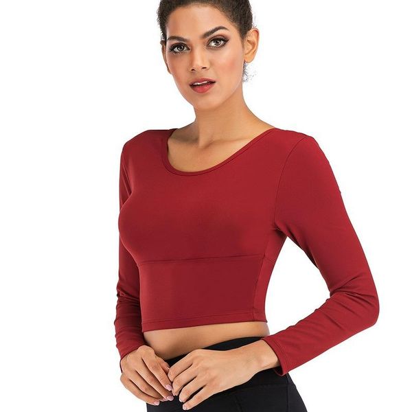yoga outfits suit quick drying slim running fitness long sleeve sports t-shirt girl sportswear crop casual workout training, White;red
yoga outfits suit quick drying slim running fitness long sleeve sports t-shirt girl sportswear crop casual workout training, White;red