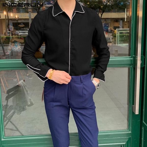 men long sleeve lapel shirts fashion korean style solid color shirt man shiny night club blouse casual loose plus size kg-481, White;black
men long sleeve lapel shirts fashion korean style solid color shirt man shiny night club blouse casual loose plus size kg-481, White;black