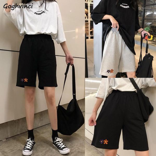 women's shorts women summer floral-embroidery elastic waist knee-length korean-style chic leisure loose womens-shorts harajuku tees 1, White;black
women's shorts women summer floral-embroidery elastic waist knee-length korean-style chic leisure loose womens-shorts harajuku tees 1, White;black