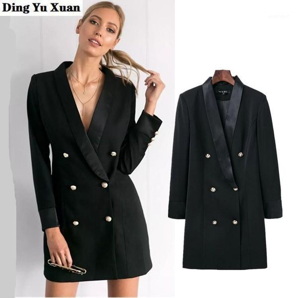 ladies womens double breasted long black blazer women office wear suit jackets woman spring autumn plus size veste blazer femme1, White;black
ladies womens double breasted long black blazer women office wear suit jackets woman spring autumn plus size veste blazer femme1, White;black