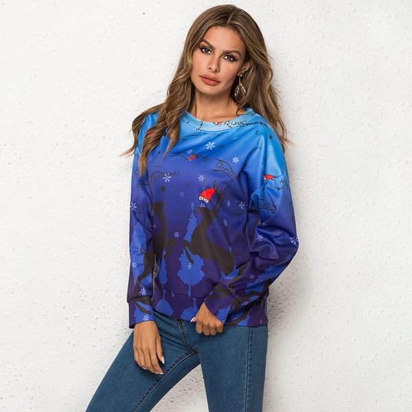 women's hoodies & sweatshirts autumn spring women pullovers causal loose christmas o neck sweat-shirt, Black
women's hoodies & sweatshirts autumn spring women pullovers causal loose christmas o neck sweat-shirt, Black