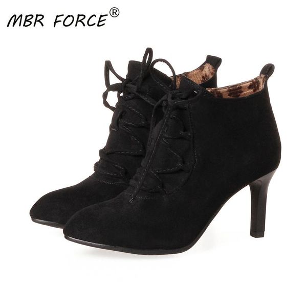 mbr force new spring autumn stiletto thin high heels pointed toe faux leather zipper style ankle women boots bota feminina, Black
mbr force new spring autumn stiletto thin high heels pointed toe faux leather zipper style ankle women boots bota feminina, Black